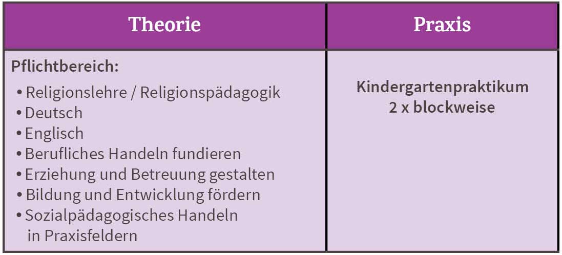 Die Grafik zeigt die thematischen Felder, die im Berufskolleg behandelt werden.